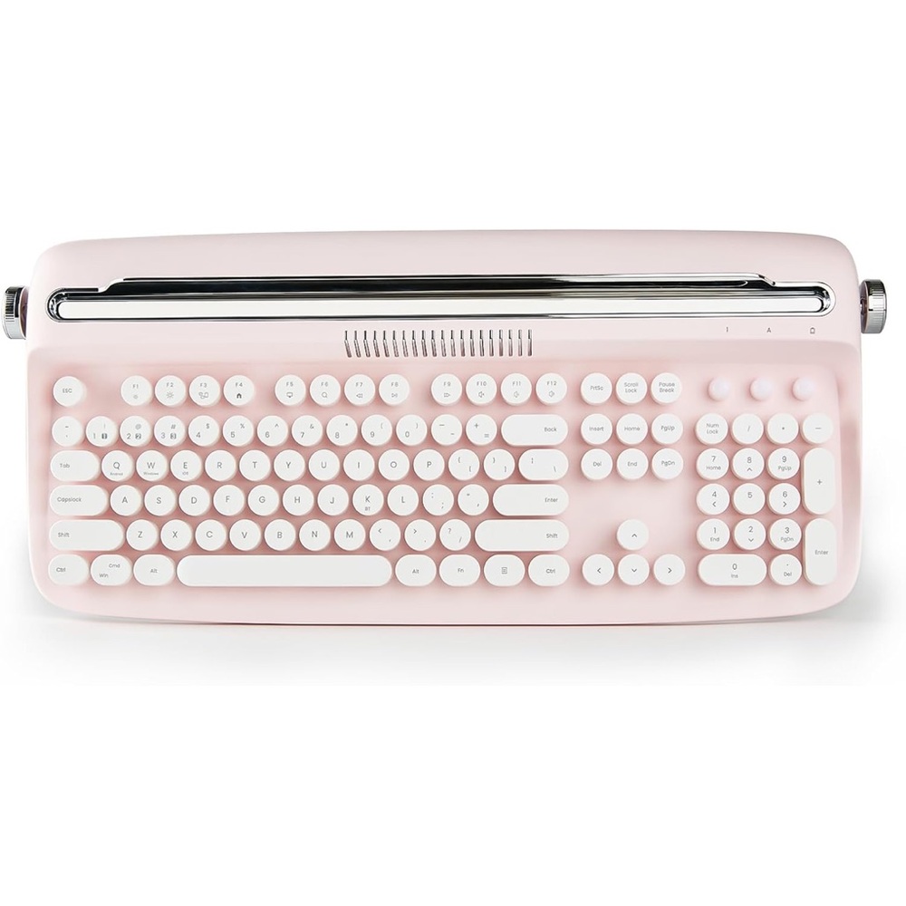 COPY - YUNZII ACTTO B503 Wireless Typewriter Keyboard - Bluetooth - Baby Pink